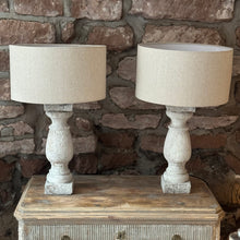 Load image into Gallery viewer, Pair Of 19th Century French Stone Balustrade Lamps