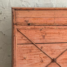Load image into Gallery viewer, 19th Century French Painted Pine Tambour Bread Cupboard