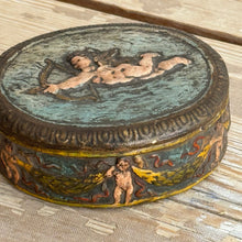 Load image into Gallery viewer, Antique French Neoclassical Trinket Box With Cherub Decoration, Circa 1880