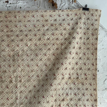 Load image into Gallery viewer, Late 19th Century French Hand Quilted Floral Boutis Quilt