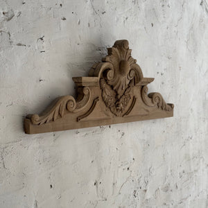 Late 19th Century French Wooden Pediment