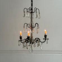 Load image into Gallery viewer, Late 19th Century French 3-Arm Candle Chandelier