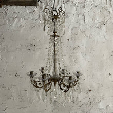 Load image into Gallery viewer, 19th Century French 6-Arm Candle Chandelier