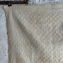 Load image into Gallery viewer, Late 19th Century French Hand Quilted Floral Boutis Quilt