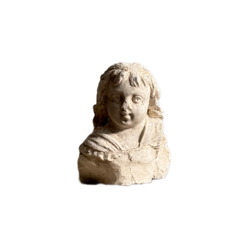 Miniature 19th Century French Plaster Bust