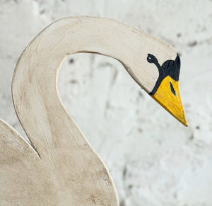 20th Century French Wooden Swan
