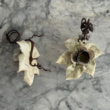 Load image into Gallery viewer, Pair Of Mid Century Italian Tole Floral Candle Holders