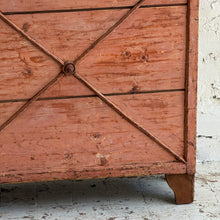 Load image into Gallery viewer, 19th Century French Painted Pine Tambour Bread Cupboard