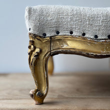 Load image into Gallery viewer, Early 19th Century French Giltwood Stool