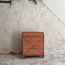 Load image into Gallery viewer, 19th Century French Painted Pine Tambour Bread Cupboard