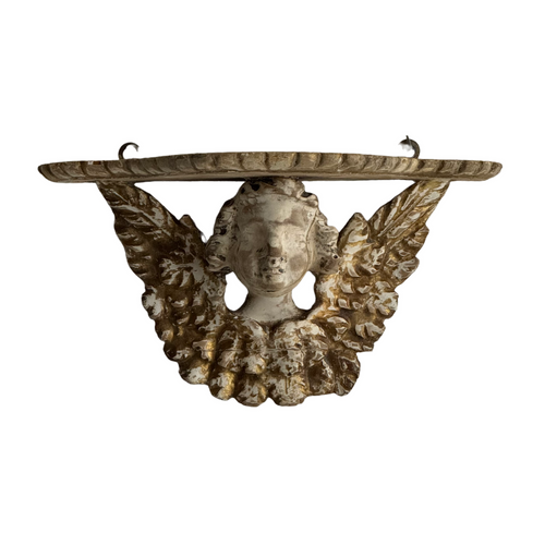 Early 19th Century Italian Wooden Putti Console