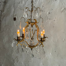 Load image into Gallery viewer, Late 19th Century French 4-Arm Candle Chandelier