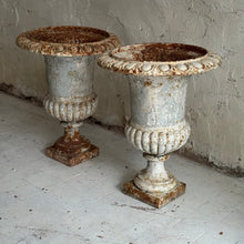 Load image into Gallery viewer, Pair Of Large Early 19th Century French Cast Iron Urns