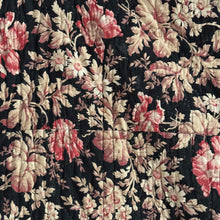 Load image into Gallery viewer, 19th Century French Hand-Quilted Floral Quilt / Boutis