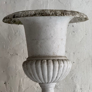 19th Century French Cast Iron Urn