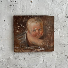 Load image into Gallery viewer, 18th Century French Putto Study – Oil on Wooden Panel