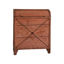 Load image into Gallery viewer, 19th Century French Painted Pine Tambour Bread Cupboard