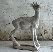 Load image into Gallery viewer, Pair Of 20th Century French Stone Deer Garden Statues