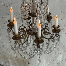 Load image into Gallery viewer, Early 19th Century French 6-Arm Candle Chandelier