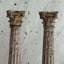 Load image into Gallery viewer, Pair of 18th Century French Carved Corinthian Columns