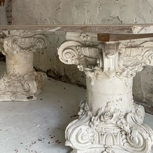 Early 19th Century French Plaster Capital Coffee/Console Table