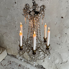 Load image into Gallery viewer, Late 19th Century French Belle Époque 6-Arm Candle Chandelier