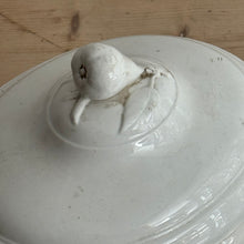 Load image into Gallery viewer, Late 19th Century French Caramelised Glazed Soupiere with Acanthus Scroll Handles &amp; Pear Finial