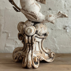 Early 19th Century Italian Wooden Putti Candelabra