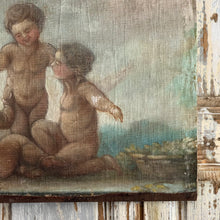 Load image into Gallery viewer, 19th Century French Putti Canvas On Board Painting