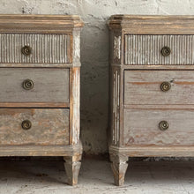 Load image into Gallery viewer, Rare Pair Of Swedish Gustavian Chests