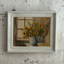 Load image into Gallery viewer, ‘Sunflowers by the Window’ — Signed French Oil on Board