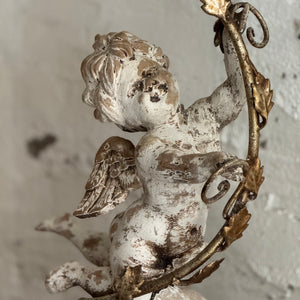 Early 19th Century Italian Wooden Putti Candelabra