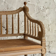 Load image into Gallery viewer, Late 19th Century French Cane Bench