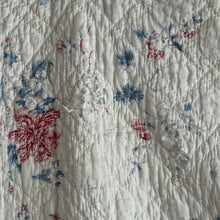 Load image into Gallery viewer, 19th Century French Hand-Quilted Floral Boutis Quilt