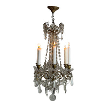 Load image into Gallery viewer, Late 19th Century French Belle Époque 6-Arm Candle Chandelier