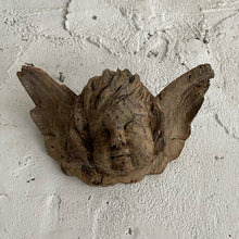 Load image into Gallery viewer, 19th Century Carved Wooden Putto Head