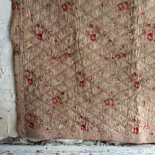Load image into Gallery viewer, 19th Century French Boutis Floral Quilt
