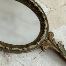 Load image into Gallery viewer, Late 19th Century French Wooden Hand Mirror