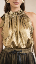 Load image into Gallery viewer, Elisabeth metallic top with bow