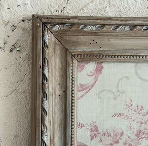 20th Century French Frames With Vintage Putti Fabric