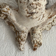 Load image into Gallery viewer, 19th Century French Carved Polychrome Cherub Wall Fragment