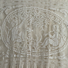 Load image into Gallery viewer, Late 19th Century French Filet Lace Curtain with Cherub Motif