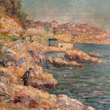 Load image into Gallery viewer, Frachier - Marseille Coast, 1906 | Antique French Oil Painting