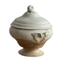 Load image into Gallery viewer, Late 19th Century French Caramelised Glazed Soupiere with Acanthus Scroll Handles &amp; Pear Finial