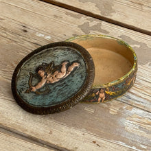Load image into Gallery viewer, Antique French Neoclassical Trinket Box With Cherub Decoration, Circa 1880