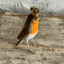Load image into Gallery viewer, Handmade Crowned Robin Sculpture by a Parisian Artist
