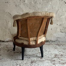 Load image into Gallery viewer, 19th Century French Napoleon III Button-Back Armchair