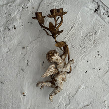 Load image into Gallery viewer, Early 19th Century French Wooden Putti Candelabra