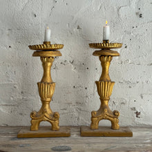 Load image into Gallery viewer, Pair Of Late 19th Century French Gilt Candlesticks