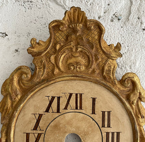 Early 19th Century French Giltwood Decorative Clock Face